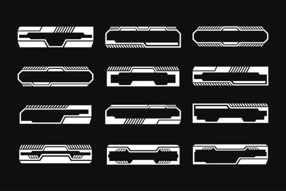 Elevating Digital Projects with a Set of Black and White High-tech Design