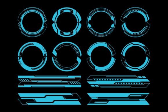Futuristic Circle Frames HUD Elements: A Practical Evaluation