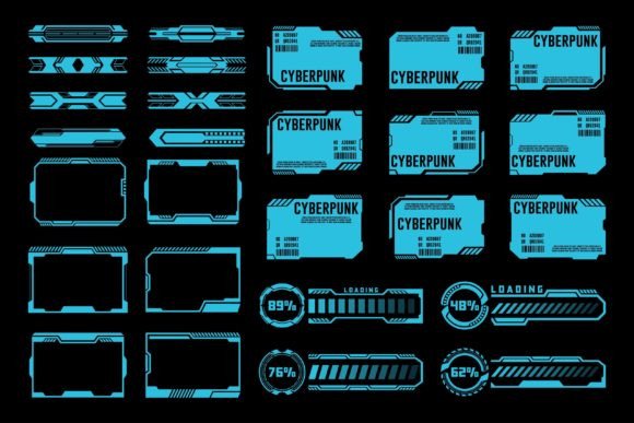 Futuristic Cyberpunk Interface Templates