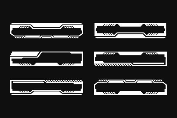 Futuristic Interface Hud Frame Border Design