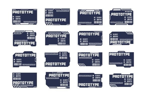 Futuristic Prototype HUD Label Design