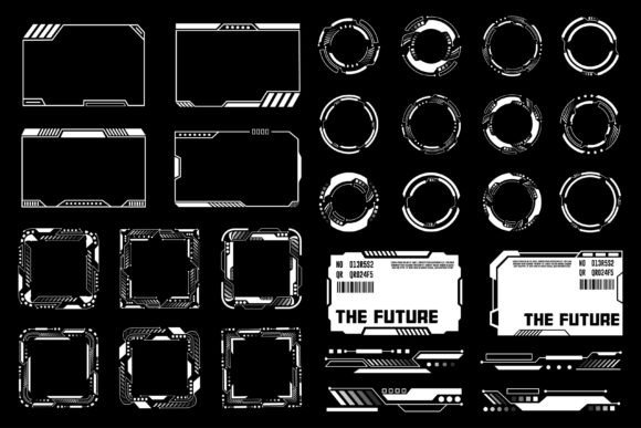 Hud Futuristic Interface Ui Elements Set