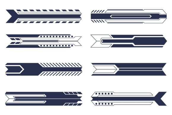 HUD Sci-fi Futuristic Horizontal Bars: A Practical Asset for Modern Design