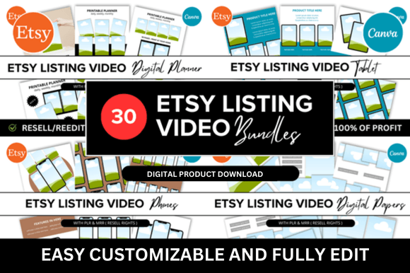 Mastering Etsy Success with Customizable Listing Video Bundles