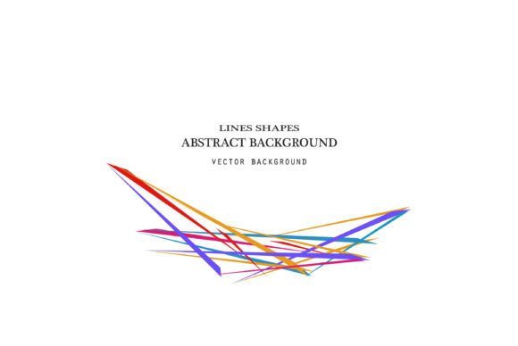 Modern Neon Abstract Lines Isolated Design