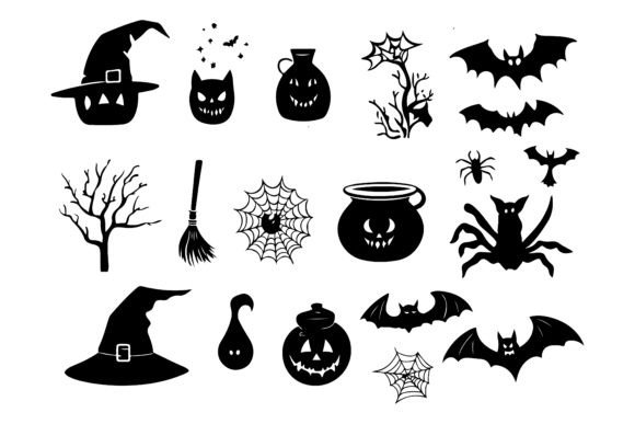 Spider Silhouettes, Cobwebs Vector Art: The Ultimate Toolkit for Spooky Design
